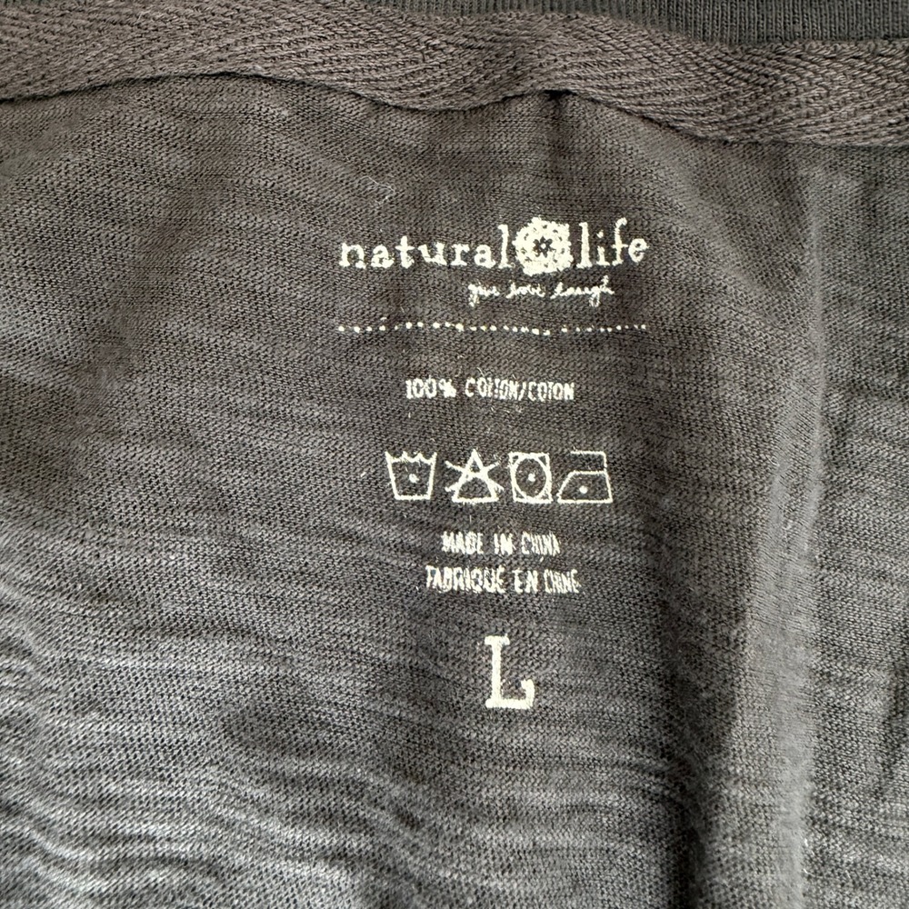 Natural Life Charlie Jumpsuit Womens L Gray Cotton Lightweight Relaxed Casual - Picture 4 of 6